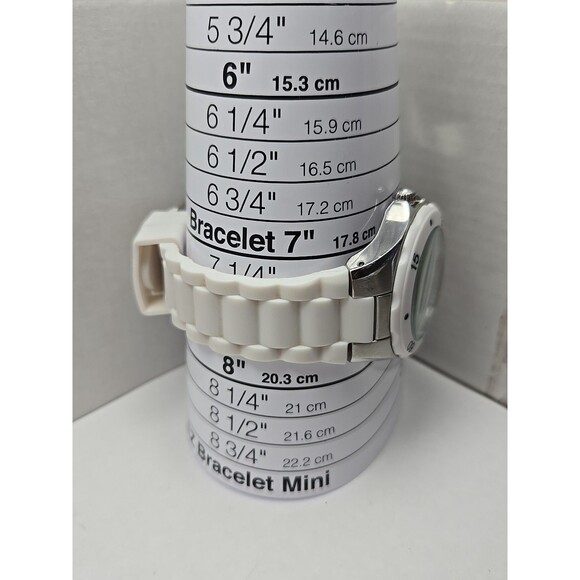 Invicta Couture Angel White Silicone Multifunction Watch 40mm Quartz New Battery - Picture 8 of 11